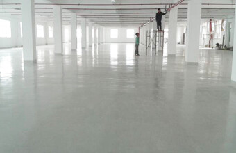 Thi công sơn sàn nhà xưởng Long An