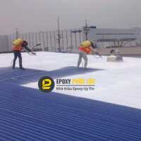 Thi công epoxy mái tôn nhà xưởng